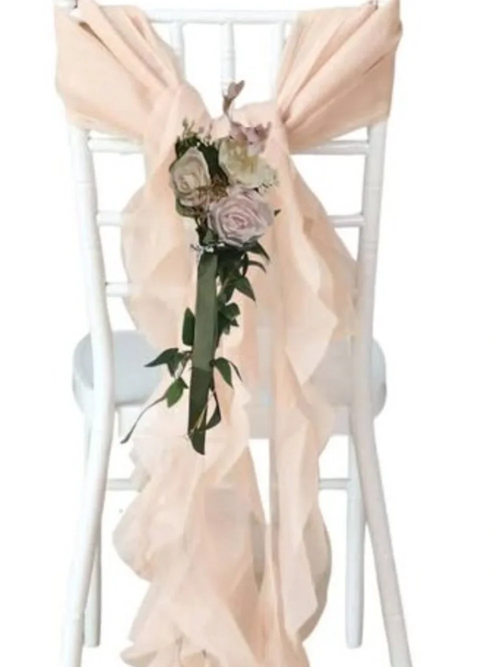 Beautiful, handmade set of 12 luxury wedding aisle/chair coverings!